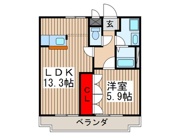 ポートヴィラ弐番館の物件間取画像